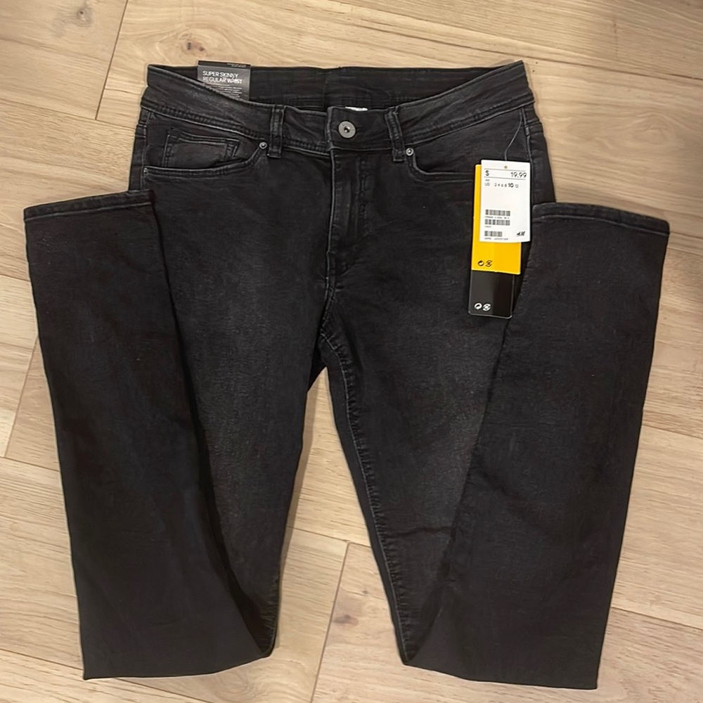 H&M divided super stretch skinny jeans size 10 never worn